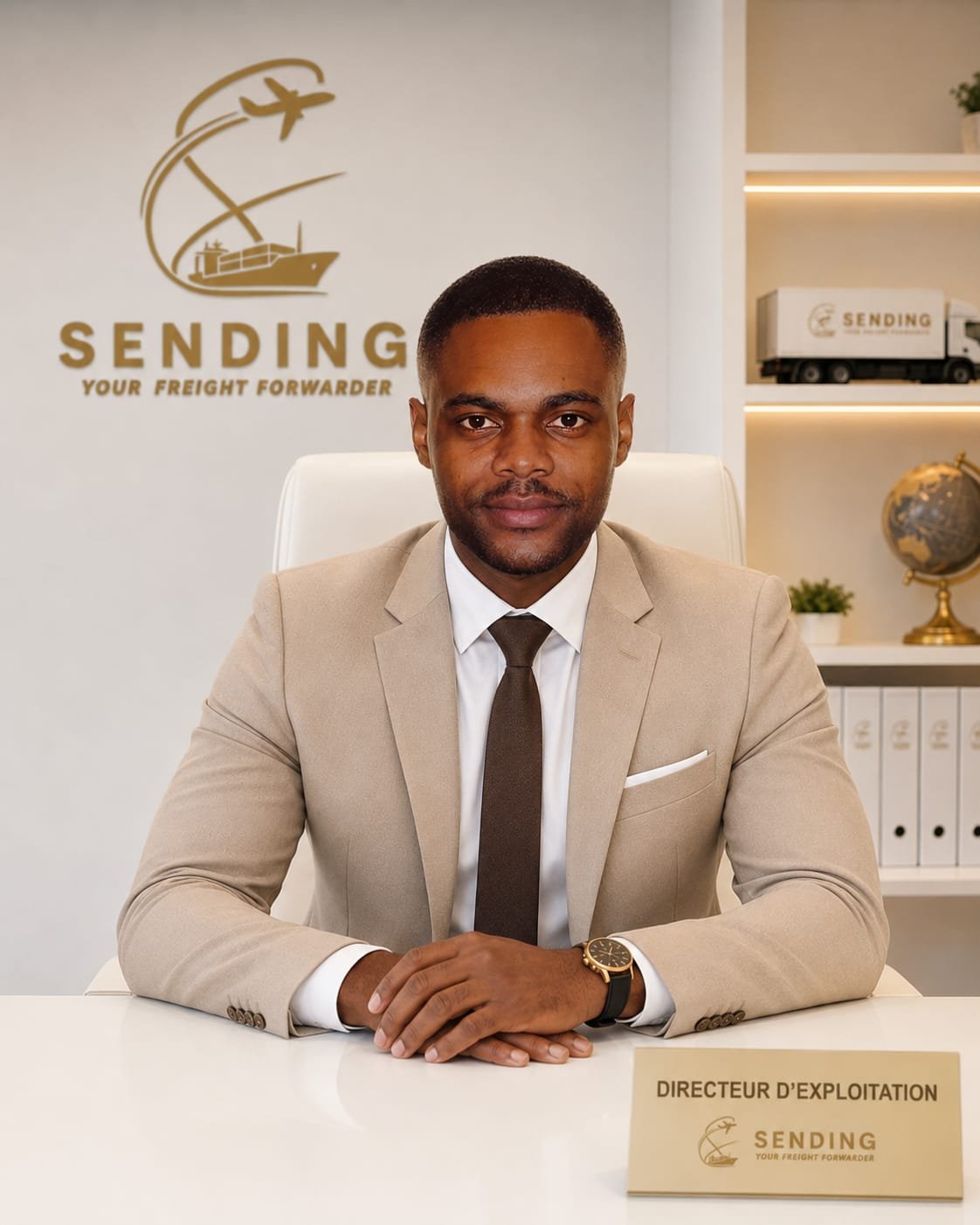 Portrait du responsable d'exploitation de SENDING